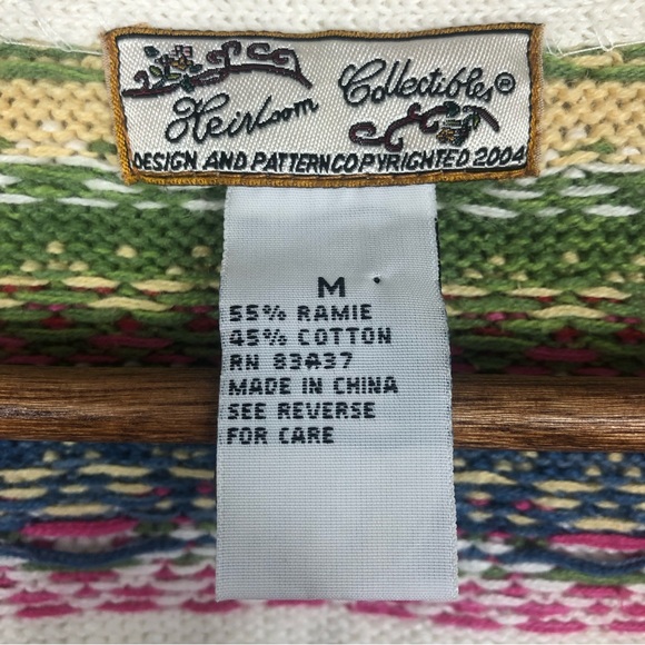 Heirloom Collectibles Y2K Knitted Cardigan Size Medium - Picture 3 of 13